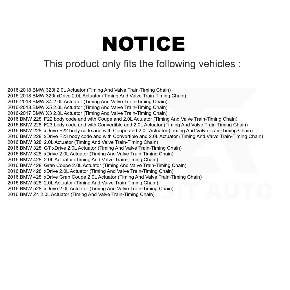 Mpulse Engine Variable Valve Timing (VVT) Solenoid SEN-2VTS0211 For BMW X5 X3 X4